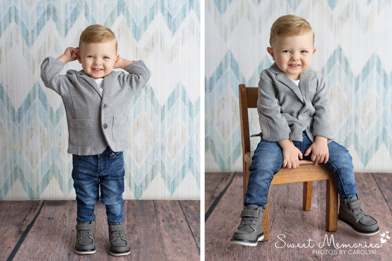 two year old boy model birthday pictures