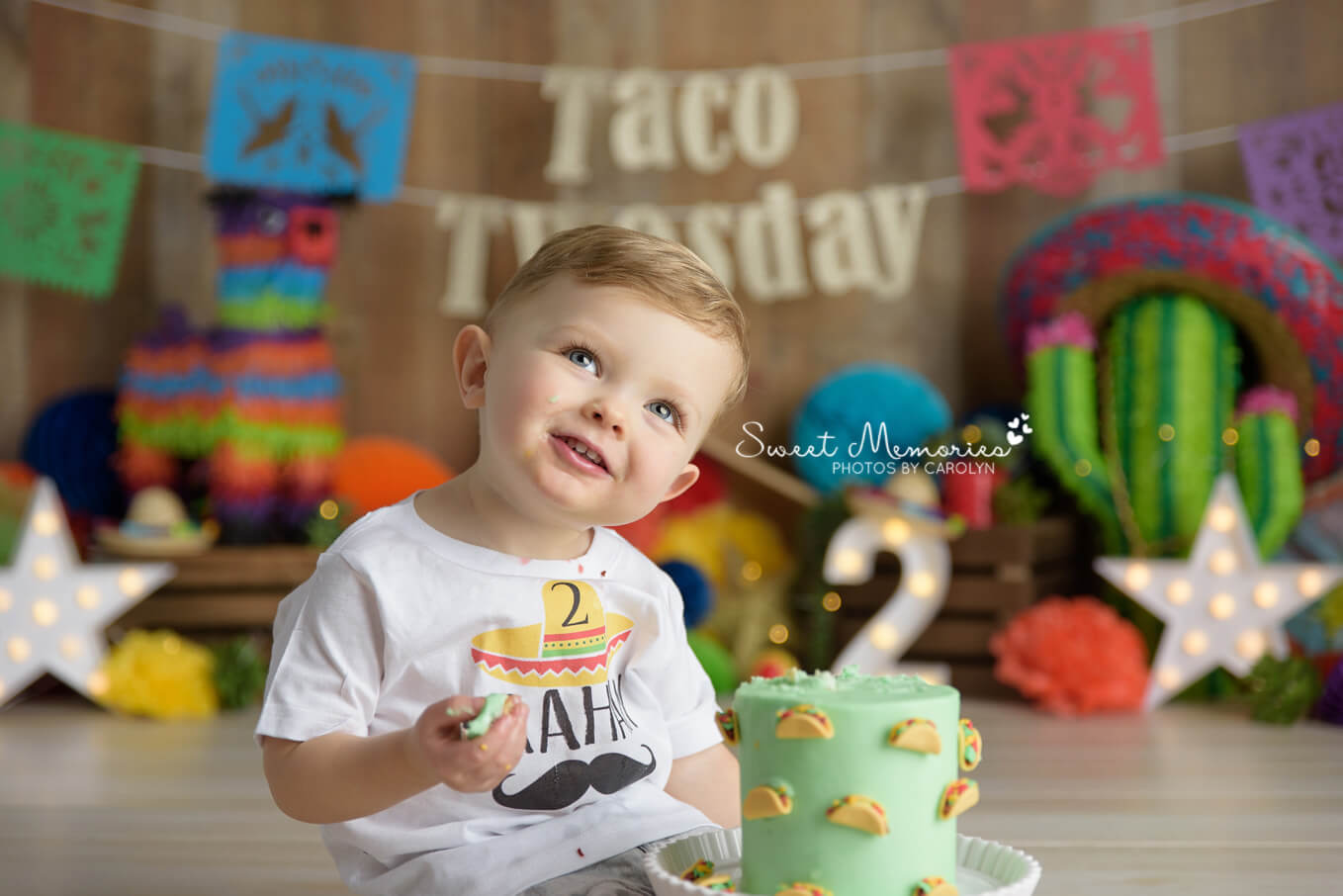 two year old boy cute smile taco twosday
